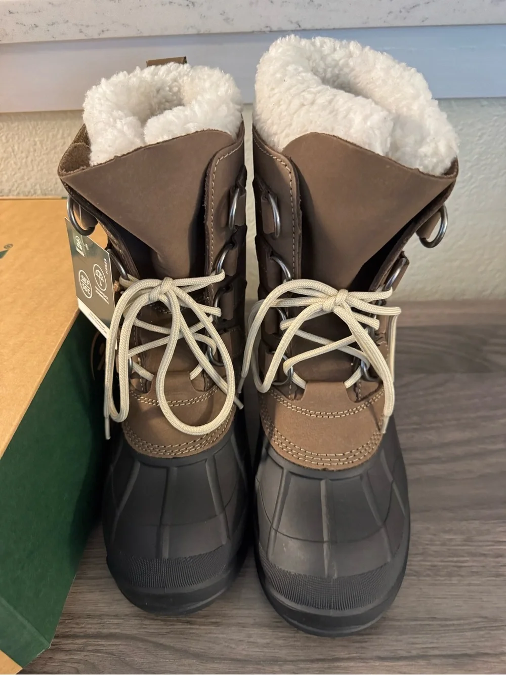NIB Kamik (RET $89) Women's Alborg Pac Waterproof Insulated Nubuck Boots, size 6